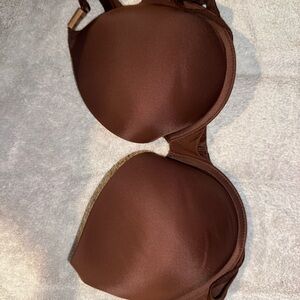 Victoria's Secret NWT chocolate brown color Smooth Bra 36C padded bra by Pink